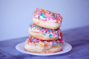 Pile of doughnuts